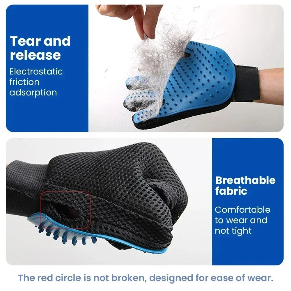 2-in-1 Pet Grooming Glove
