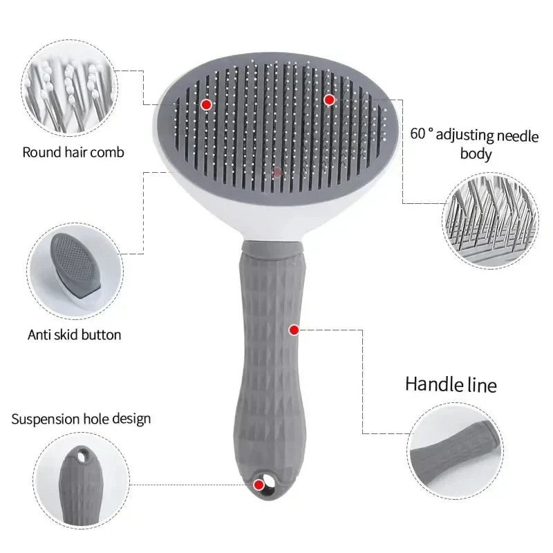 Self-Cleaning Pet Hair Brush