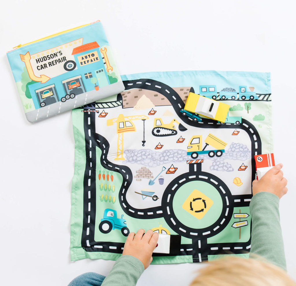 Portable Toy Car Play Mat & Storage Pouch