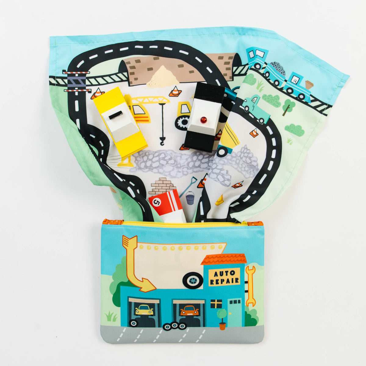Portable Toy Car Play Mat & Storage Pouch