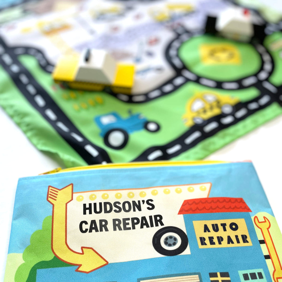 Portable Toy Car Play Mat & Storage Pouch
