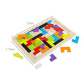 Wooden Tangram Puzzle — 40 Pieces
