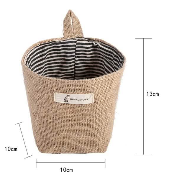 Cotton-Linen Hanging Storage Organizer