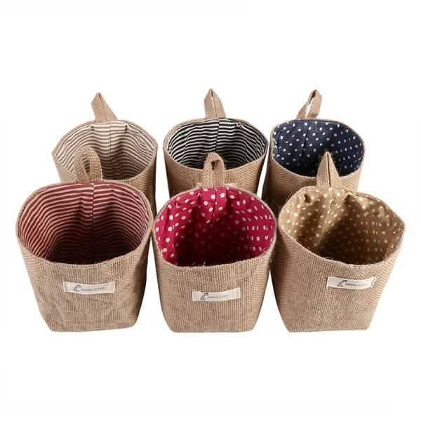 Cotton-Linen Hanging Storage Organizer