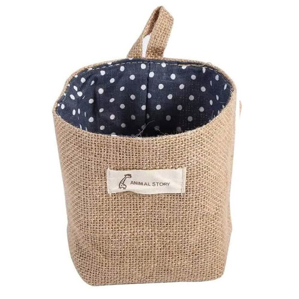 Cotton-Linen Hanging Storage Organizer