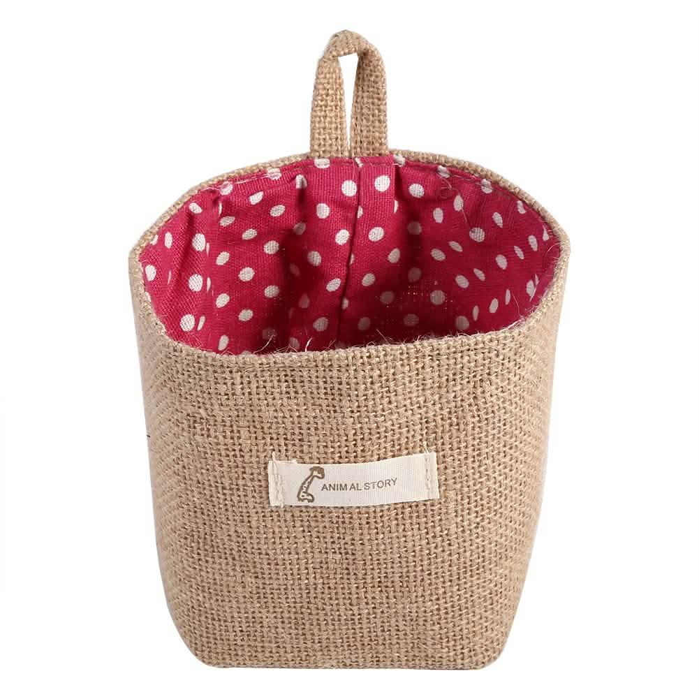 Cotton-Linen Hanging Storage Organizer