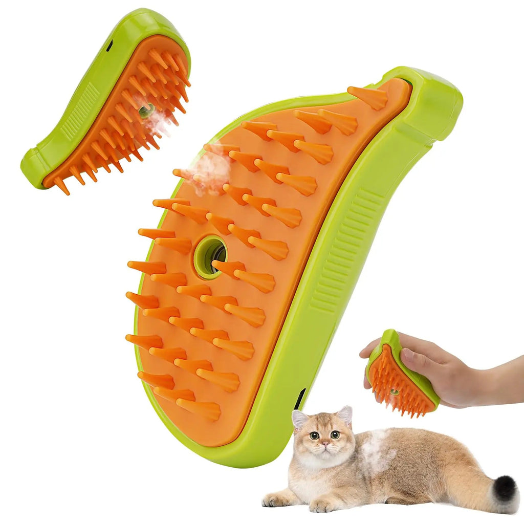 3-in-1 Pet Grooming Spray Brush
